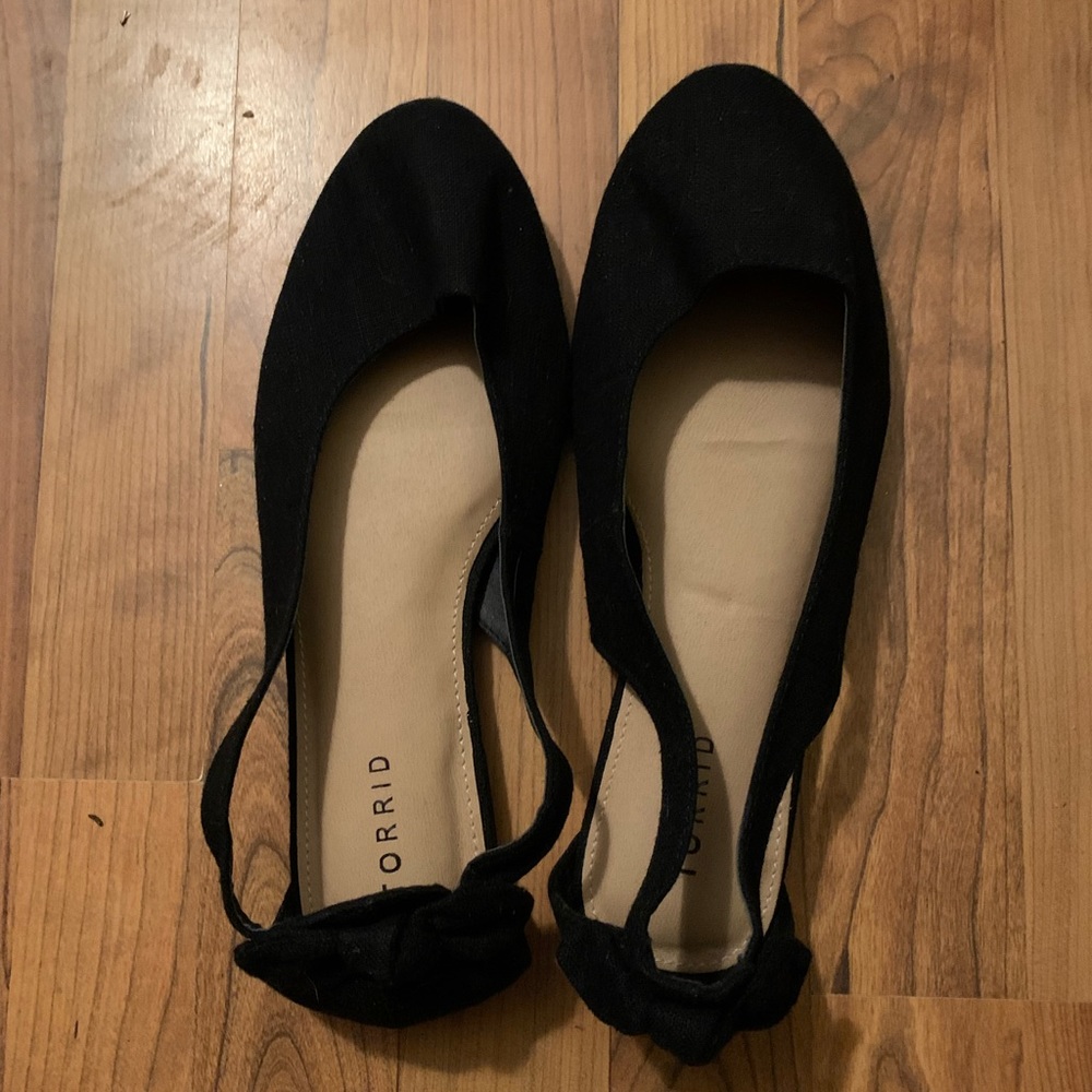 Torrid black flats size 11w